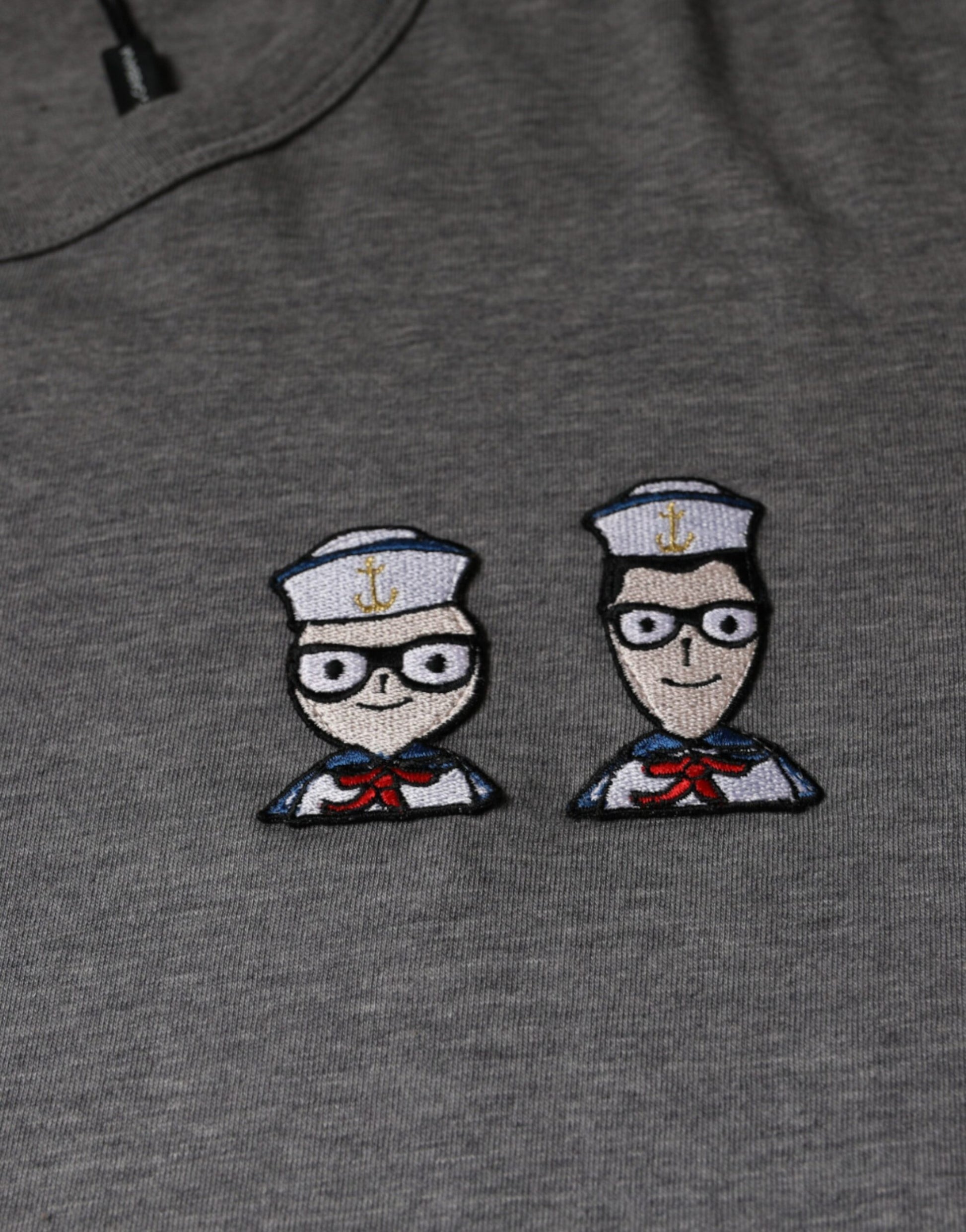Dolce & Gabbana Gray Cotton #DGFamily Short Sleeves T-shirt by Dolce & Gabbana