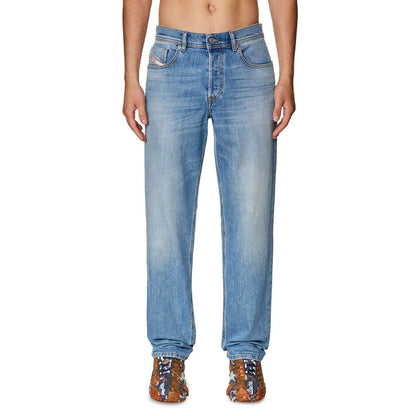 Diesel Light Blue Cotton Men's Regular-Fit Jean by Diesel