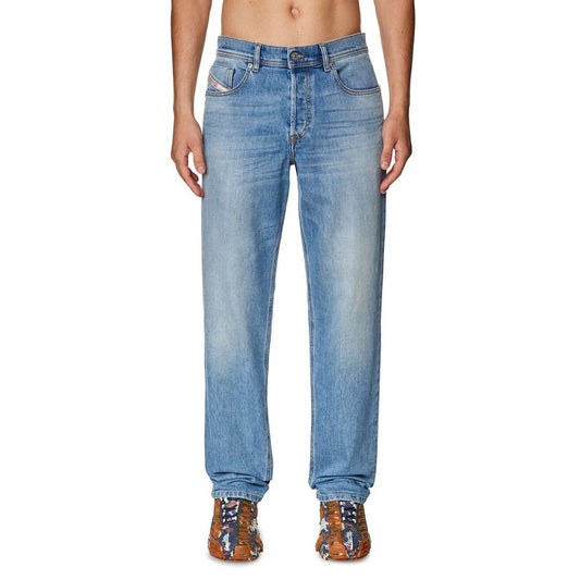 Diesel Light Blue Cotton Men's Regular-Fit Jean by Diesel