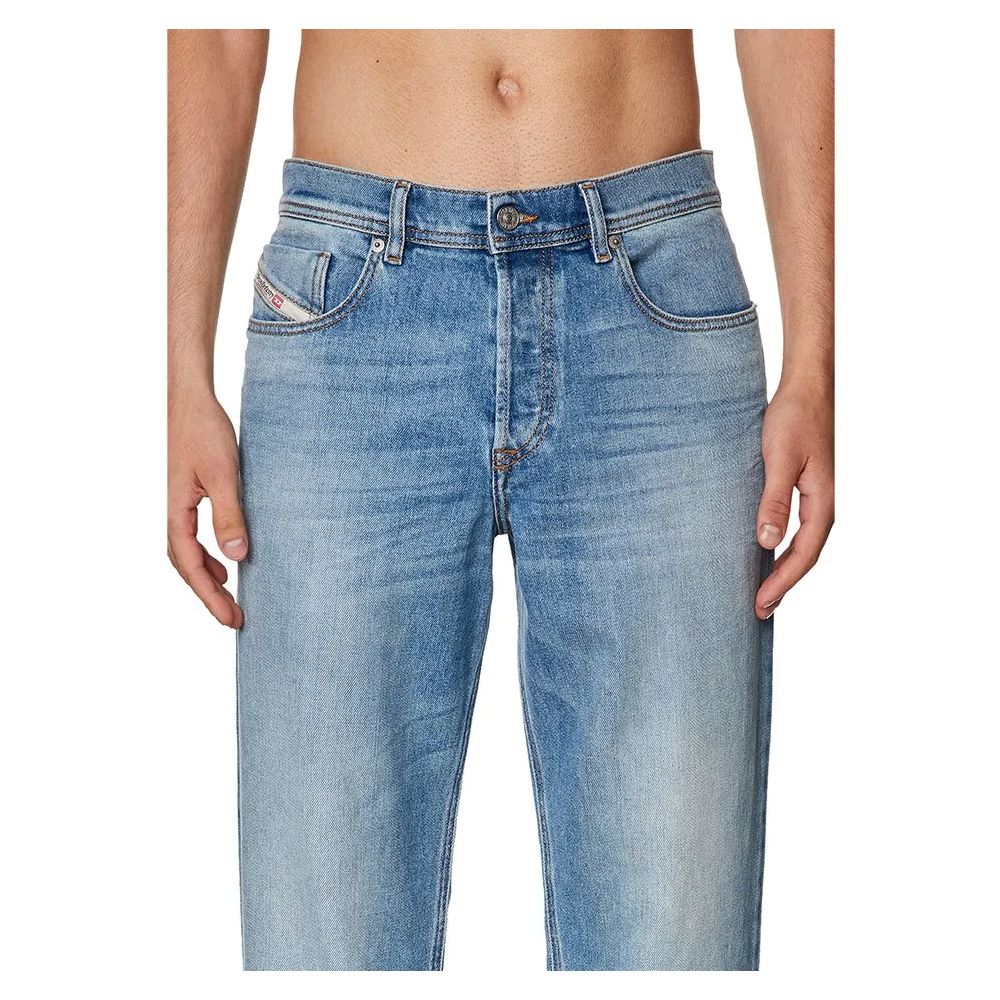Diesel Light Blue Cotton Men's Regular-Fit Jean by Diesel