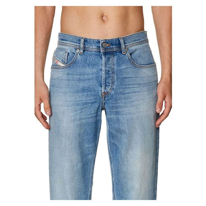 Diesel Light Blue Cotton Men's Regular-Fit Jean by Diesel