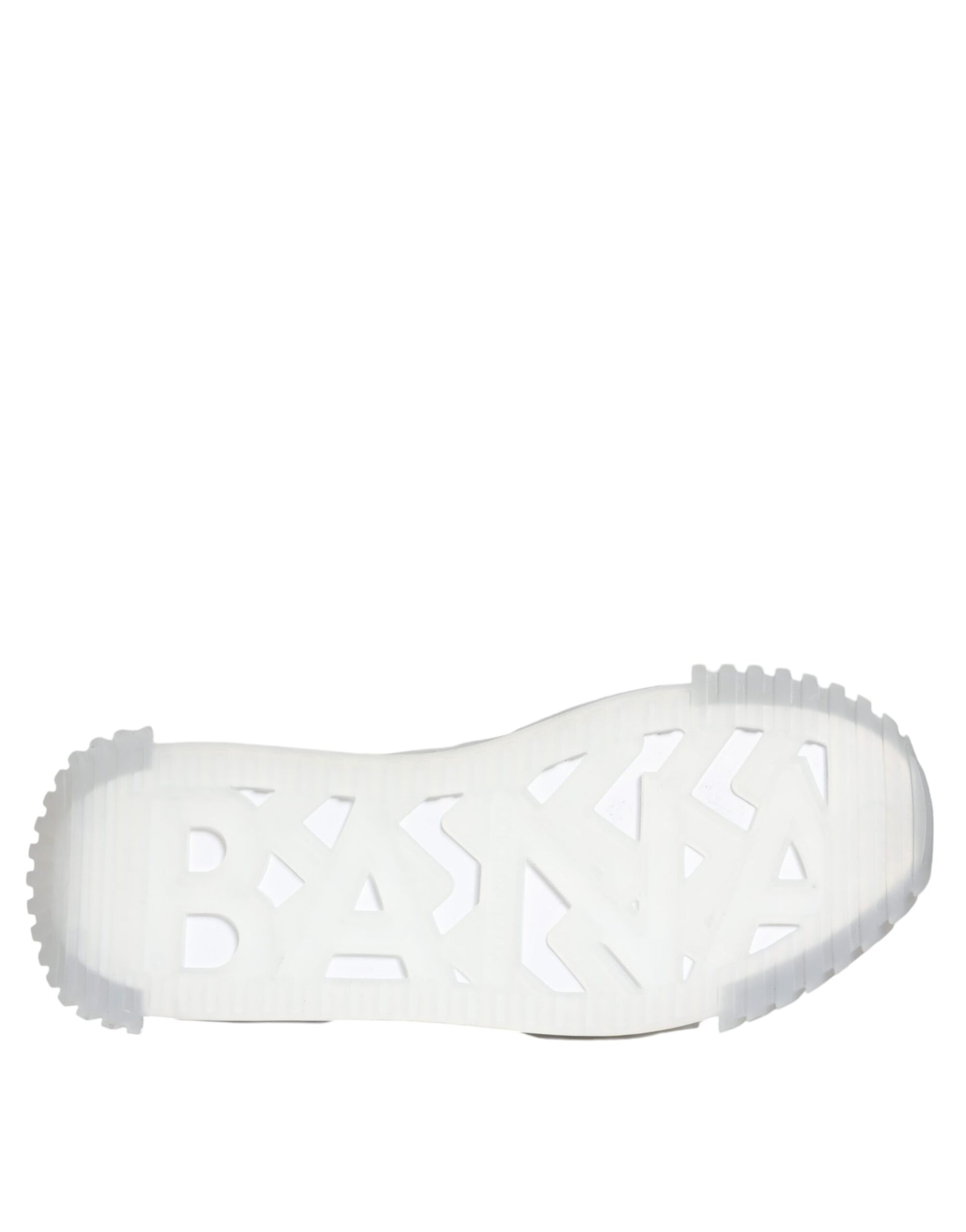 Dolce & Gabbana Silver Black Nylon NS1 Low Top Sneakers Shoes by Dolce & Gabbana
