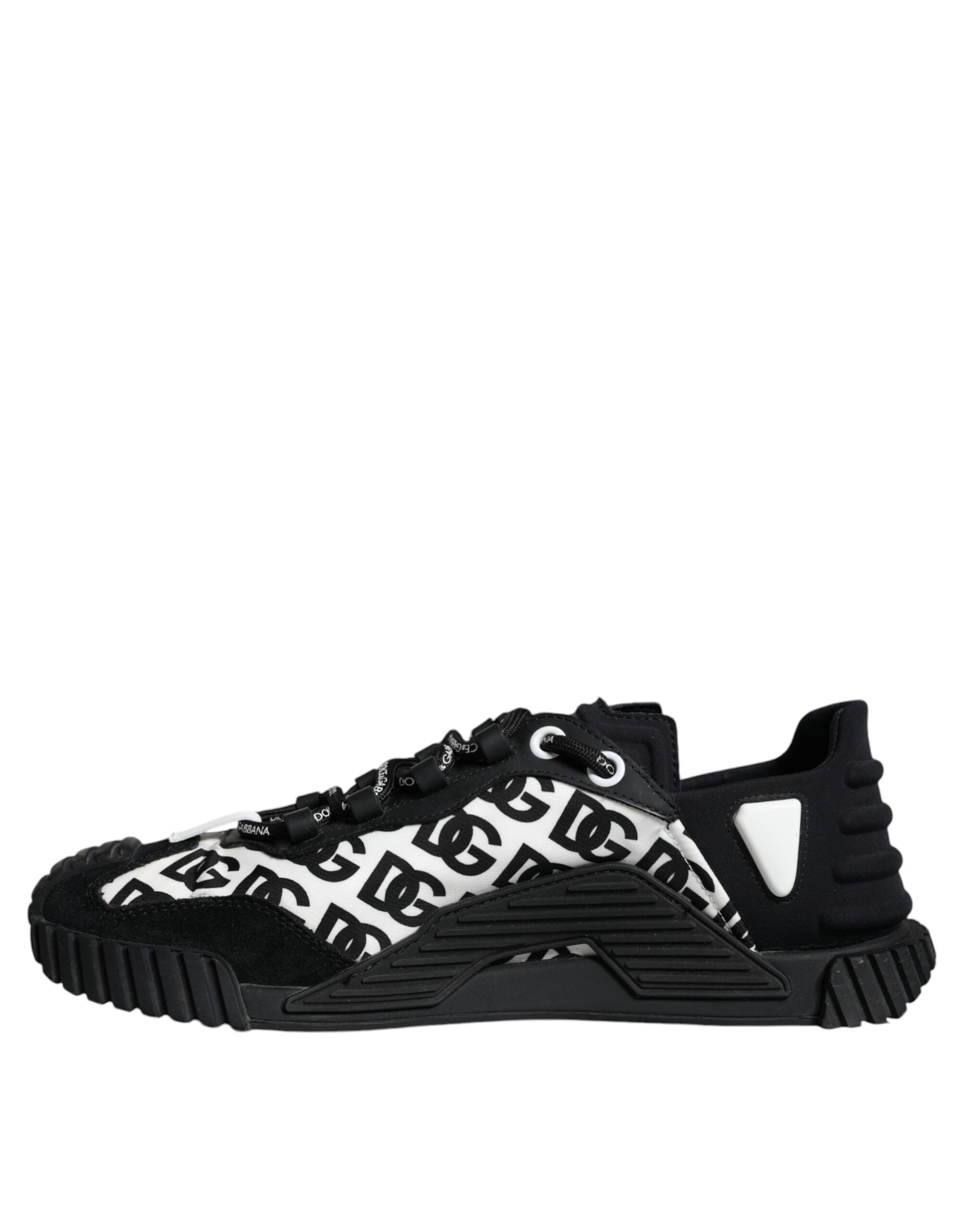 Dolce & Gabbana Black Logo Lace Up Low Top NS1 Sneakers Shoes by Dolce & Gabbana