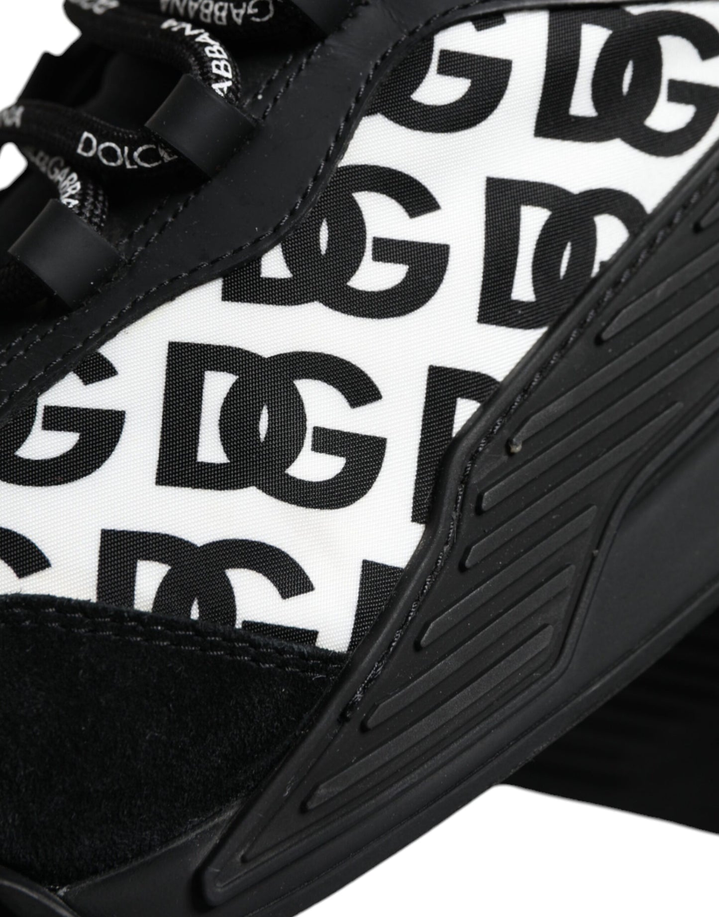 Dolce & Gabbana Black Logo Lace Up Low Top NS1 Sneakers Shoes by Dolce & Gabbana