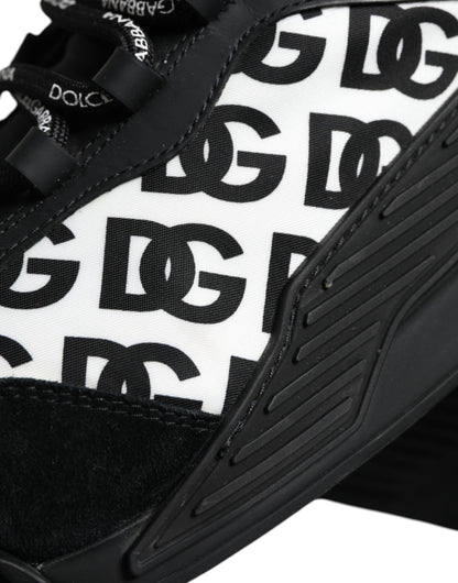 Dolce & Gabbana Black Logo Lace Up Low Top NS1 Sneakers Shoes by Dolce & Gabbana