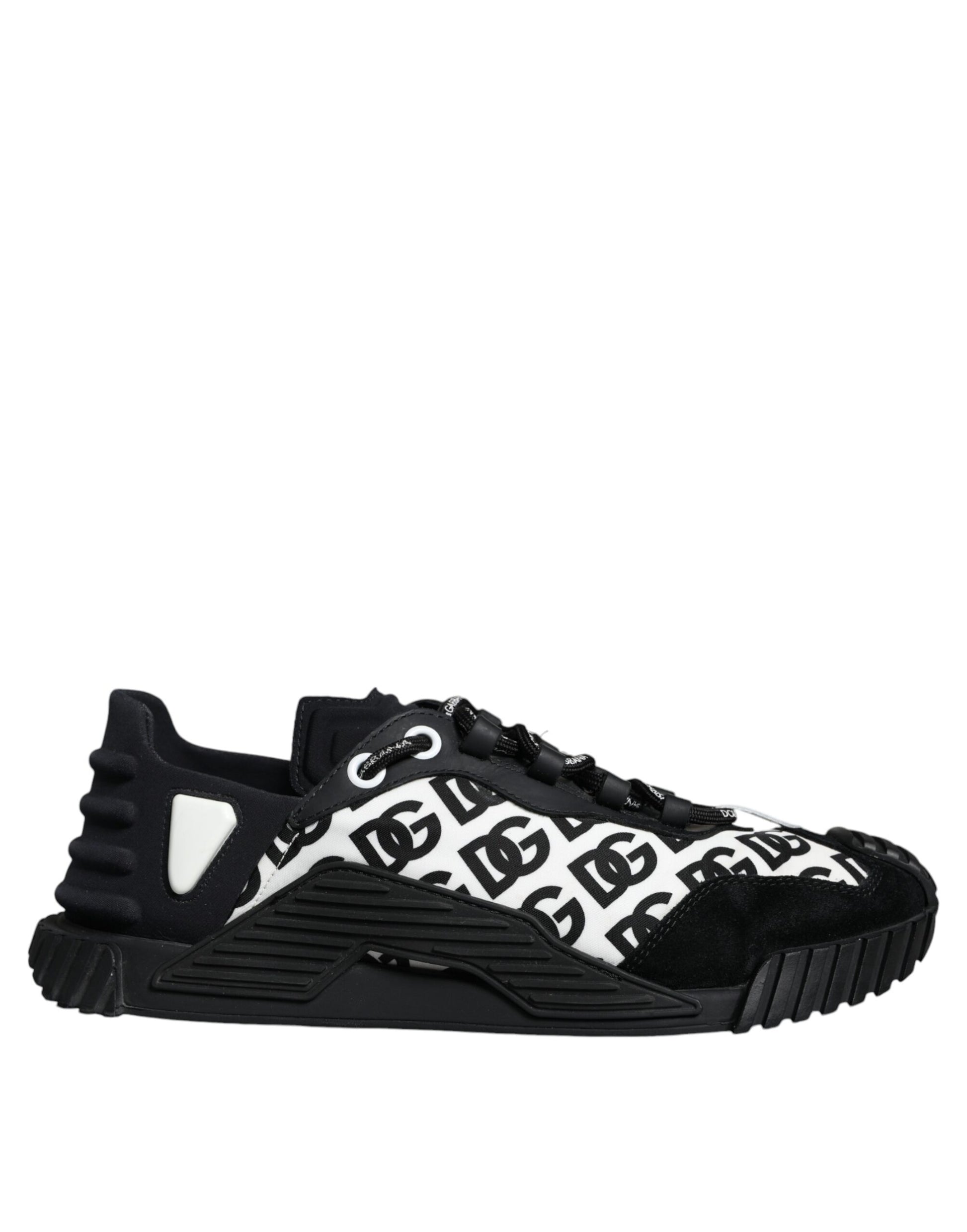 Dolce & Gabbana Black Logo Lace Up Low Top NS1 Sneakers Shoes by Dolce & Gabbana