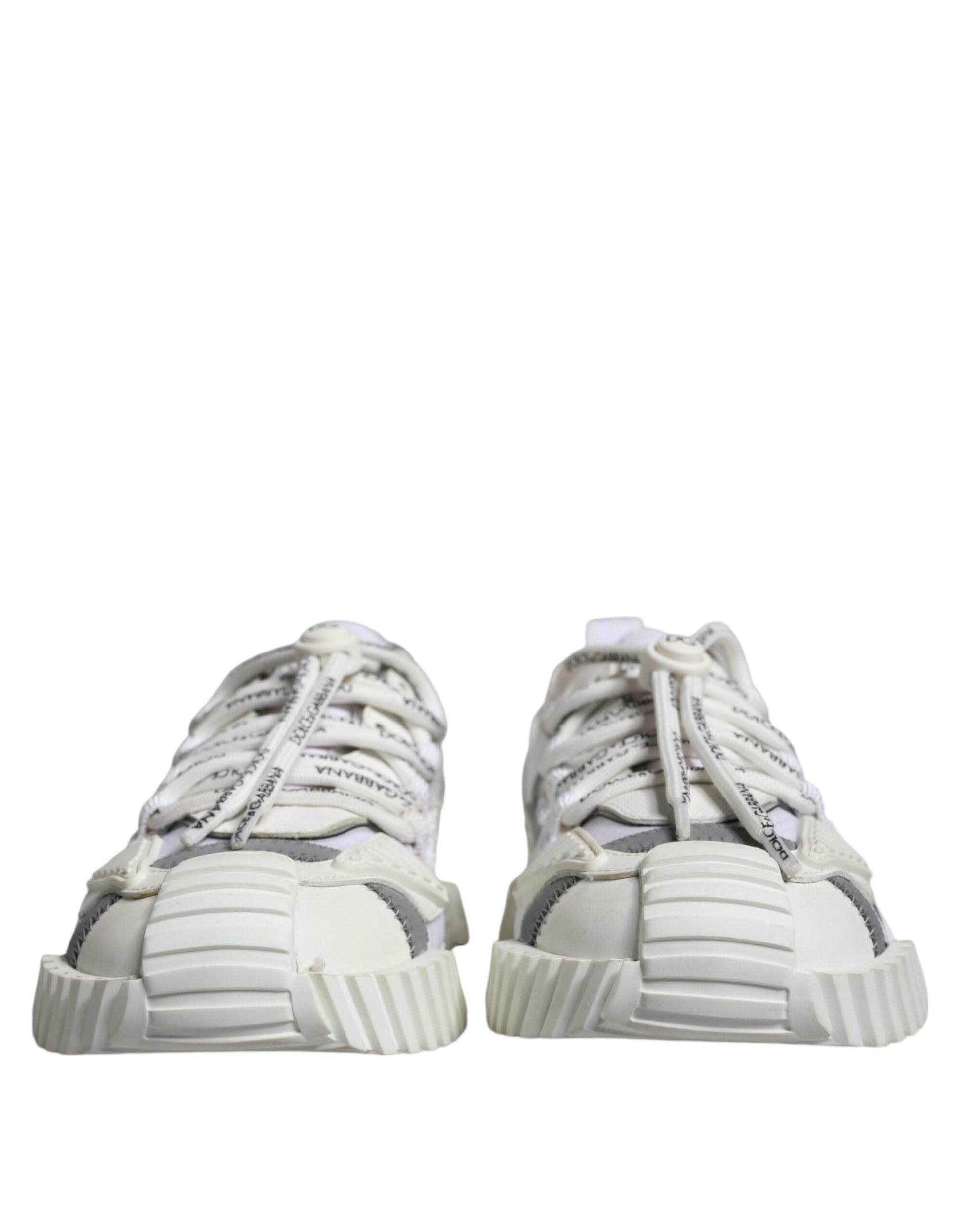 Dolce & Gabbana White Lace Up Low Top NS1 Sneakers Shoes by Dolce & Gabbana