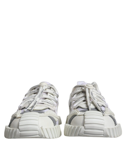 Dolce & Gabbana White Lace Up Low Top NS1 Sneakers Shoes by Dolce & Gabbana
