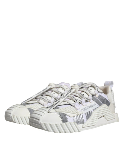 Dolce & Gabbana White Lace Up Low Top NS1 Sneakers Shoes by Dolce & Gabbana
