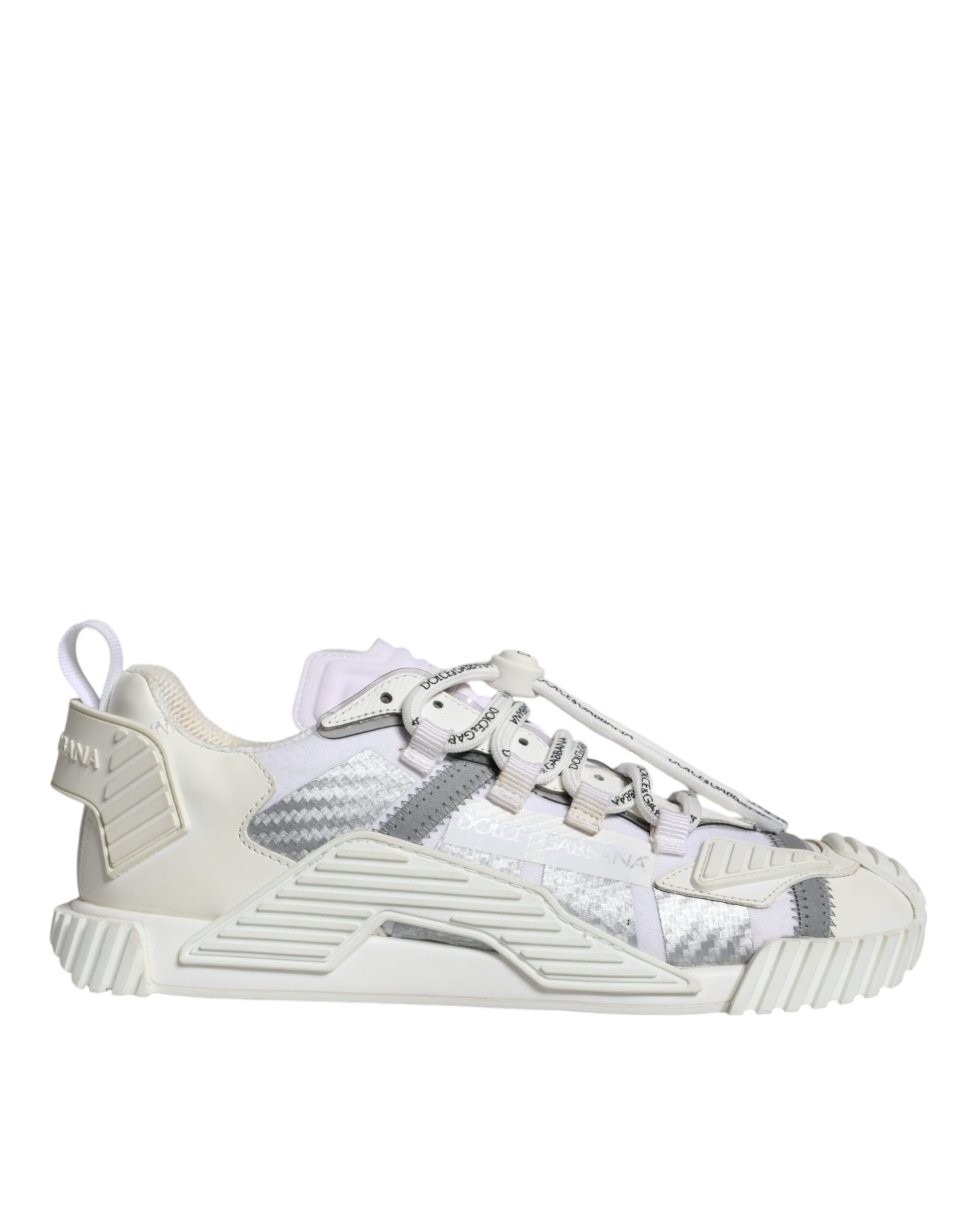 Dolce & Gabbana White Lace Up Low Top NS1 Sneakers Shoes by Dolce & Gabbana