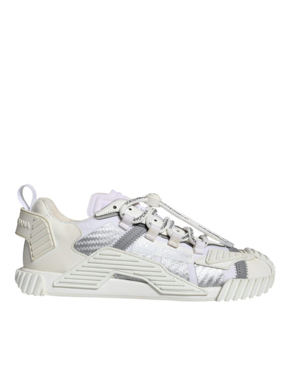 Dolce & Gabbana White Lace Up Low Top NS1 Sneakers Shoes by Dolce & Gabbana
