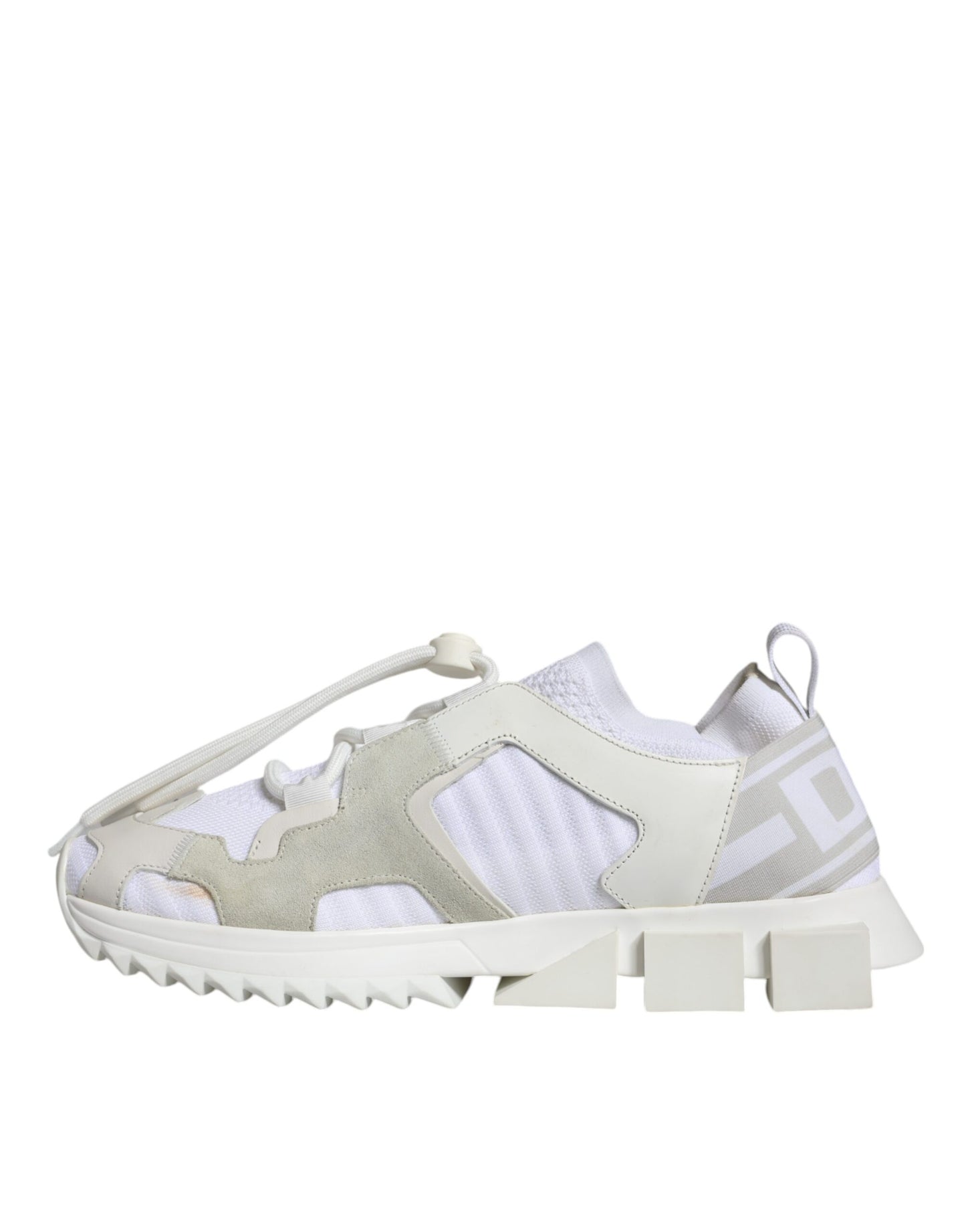 Dolce & Gabbana White Mesh Sorrento Trekking Sneakers Shoes by Dolce & Gabbana