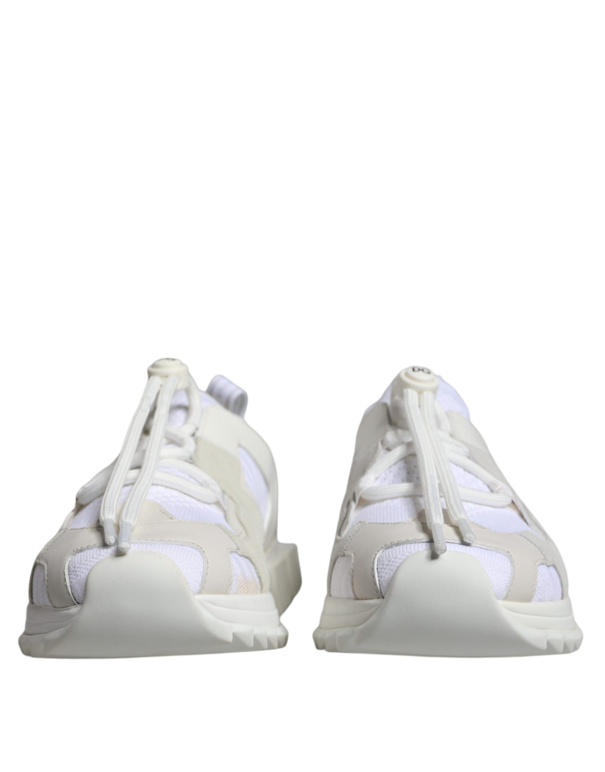 Dolce & Gabbana White Mesh Sorrento Trekking Sneakers Shoes by Dolce & Gabbana
