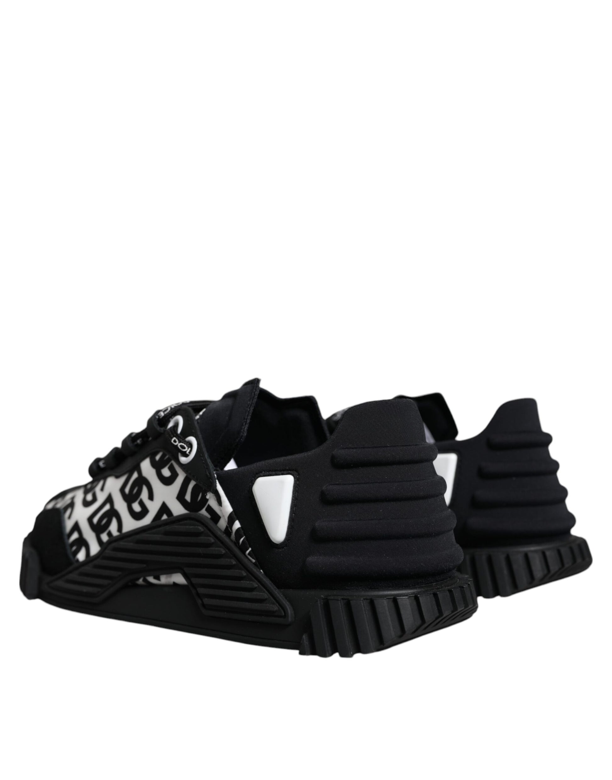 Dolce & Gabbana Black Logo Lace Up Low Top NS1 Sneakers Shoes by Dolce & Gabbana