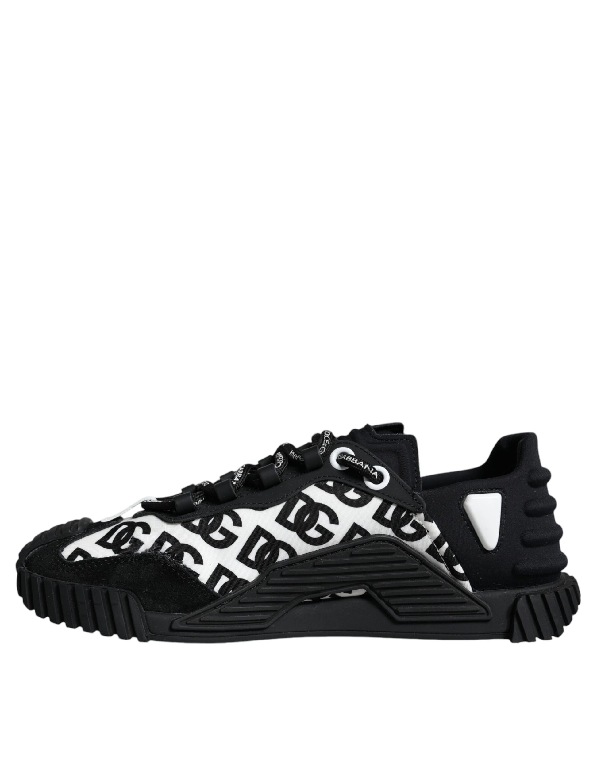 Dolce & Gabbana Black Logo Lace Up Low Top NS1 Sneakers Shoes by Dolce & Gabbana
