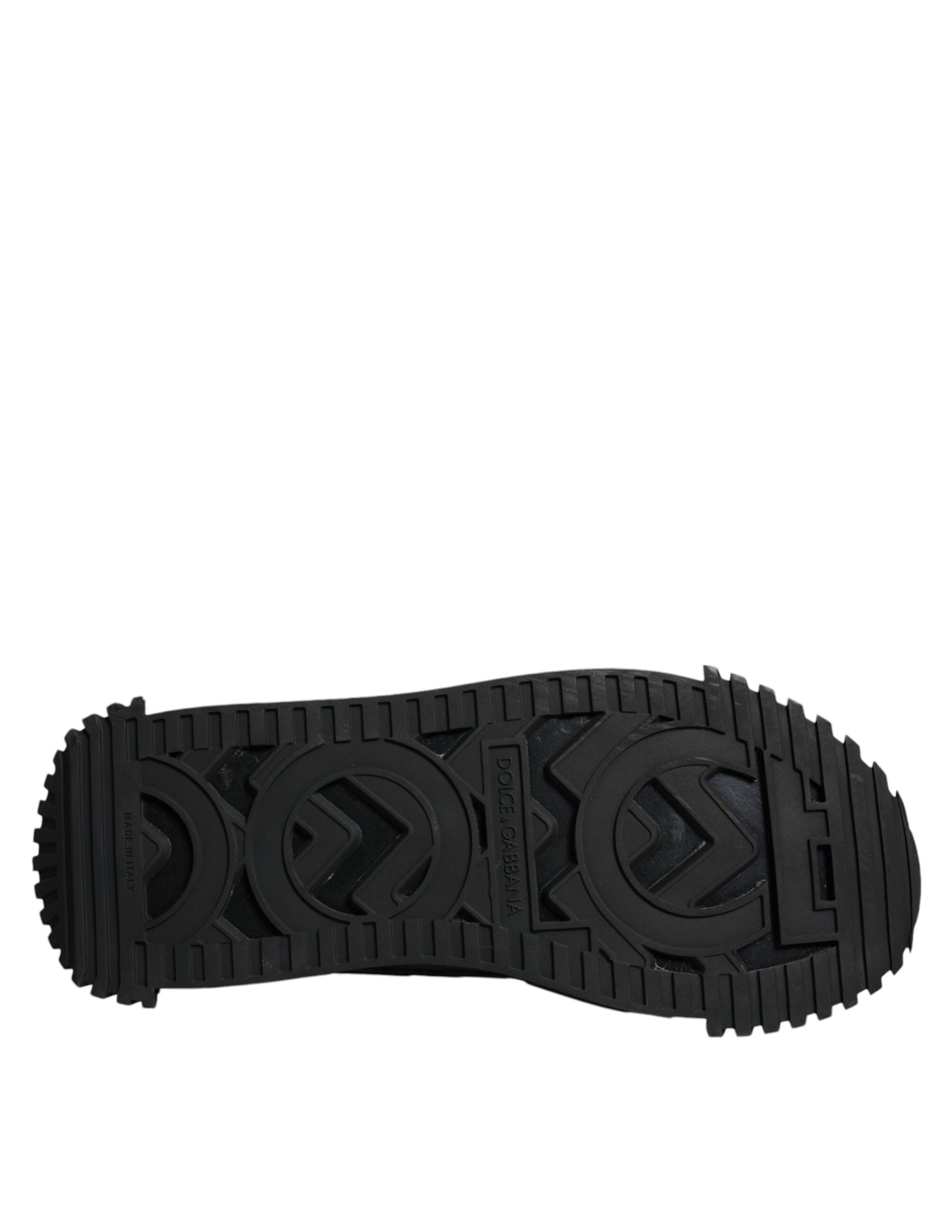 Dolce & Gabbana Black Logo Lace Up Low Top NS1 Sneakers Shoes by Dolce & Gabbana