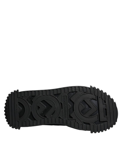 Dolce & Gabbana Black Logo Lace Up Low Top NS1 Sneakers Shoes by Dolce & Gabbana