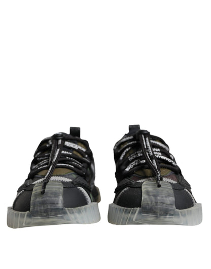 Dolce & Gabbana Multicolor Lace Up Low Top NS1 Sneakers Shoes by Dolce & Gabbana