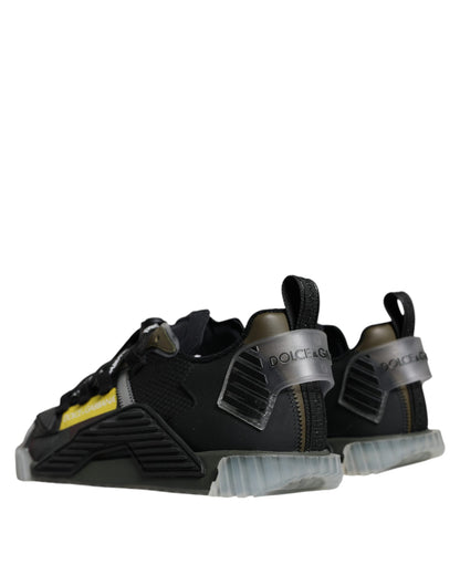 Dolce & Gabbana Multicolor Lace Up Low Top NS1 Sneakers Shoes by Dolce & Gabbana