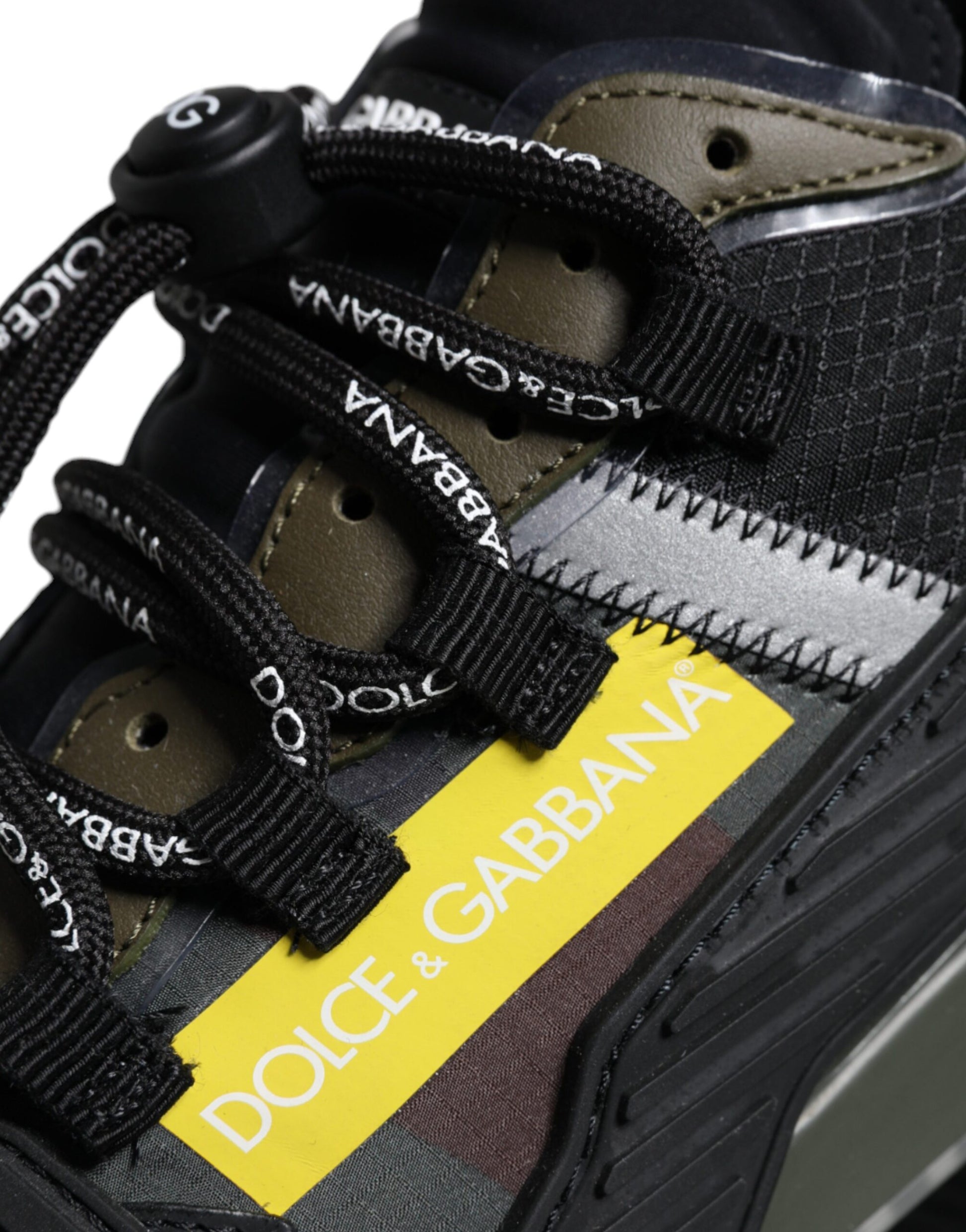 Dolce & Gabbana Multicolor Lace Up Low Top NS1 Sneakers Shoes by Dolce & Gabbana