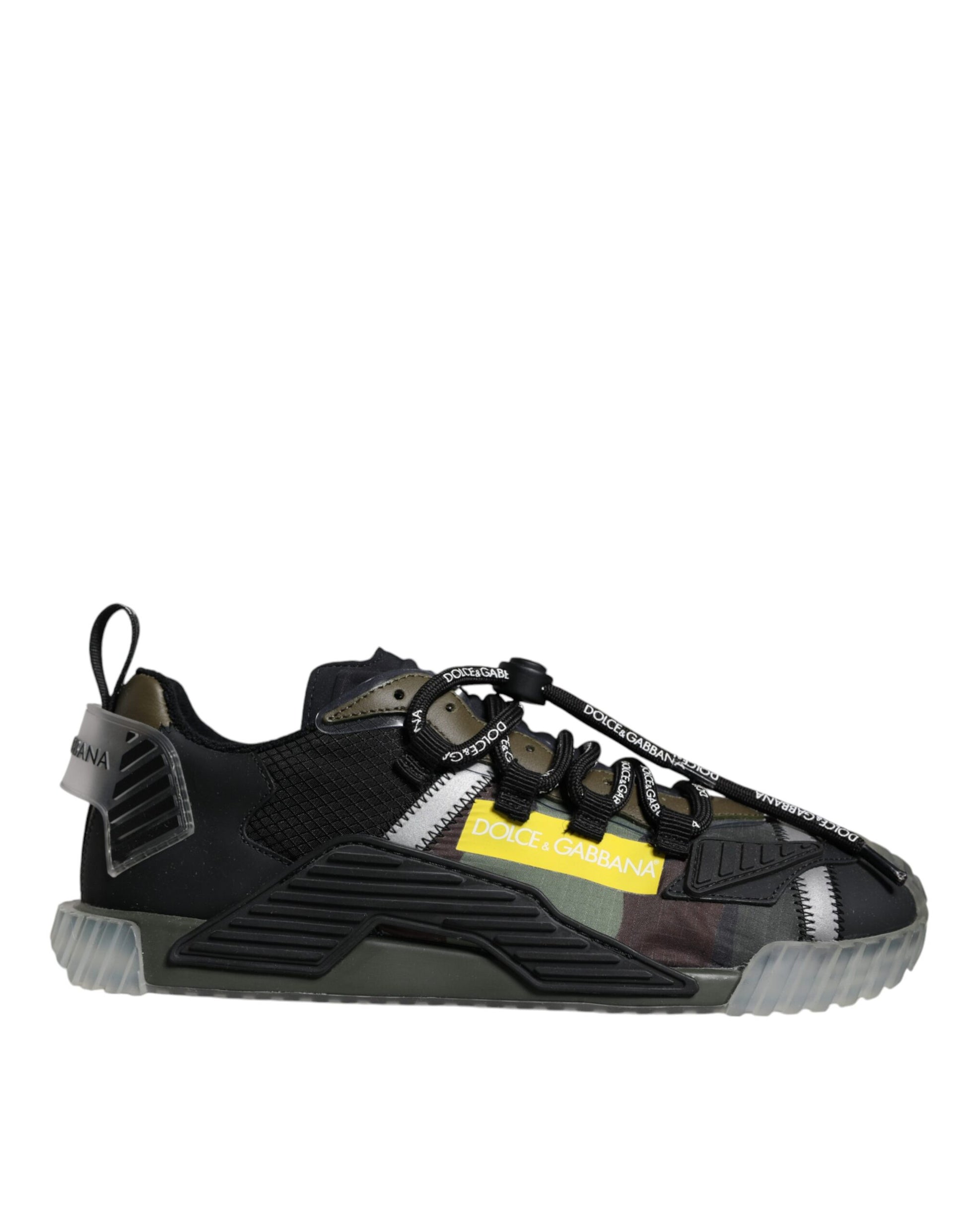 Dolce & Gabbana Multicolor Lace Up Low Top NS1 Sneakers Shoes by Dolce & Gabbana
