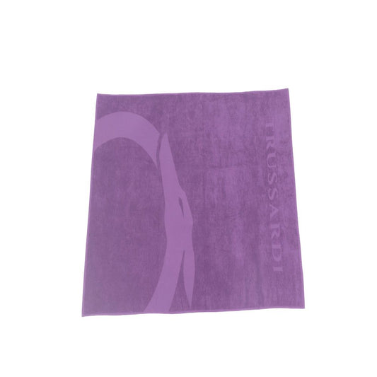 Serviette de bain Trussardi Beachwear en coton violet pour homme