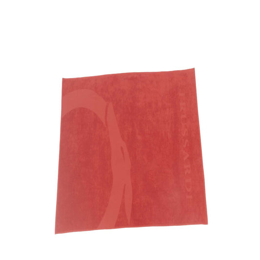 Serviette de plage Trussardi Beachwear en coton rouge pour homme