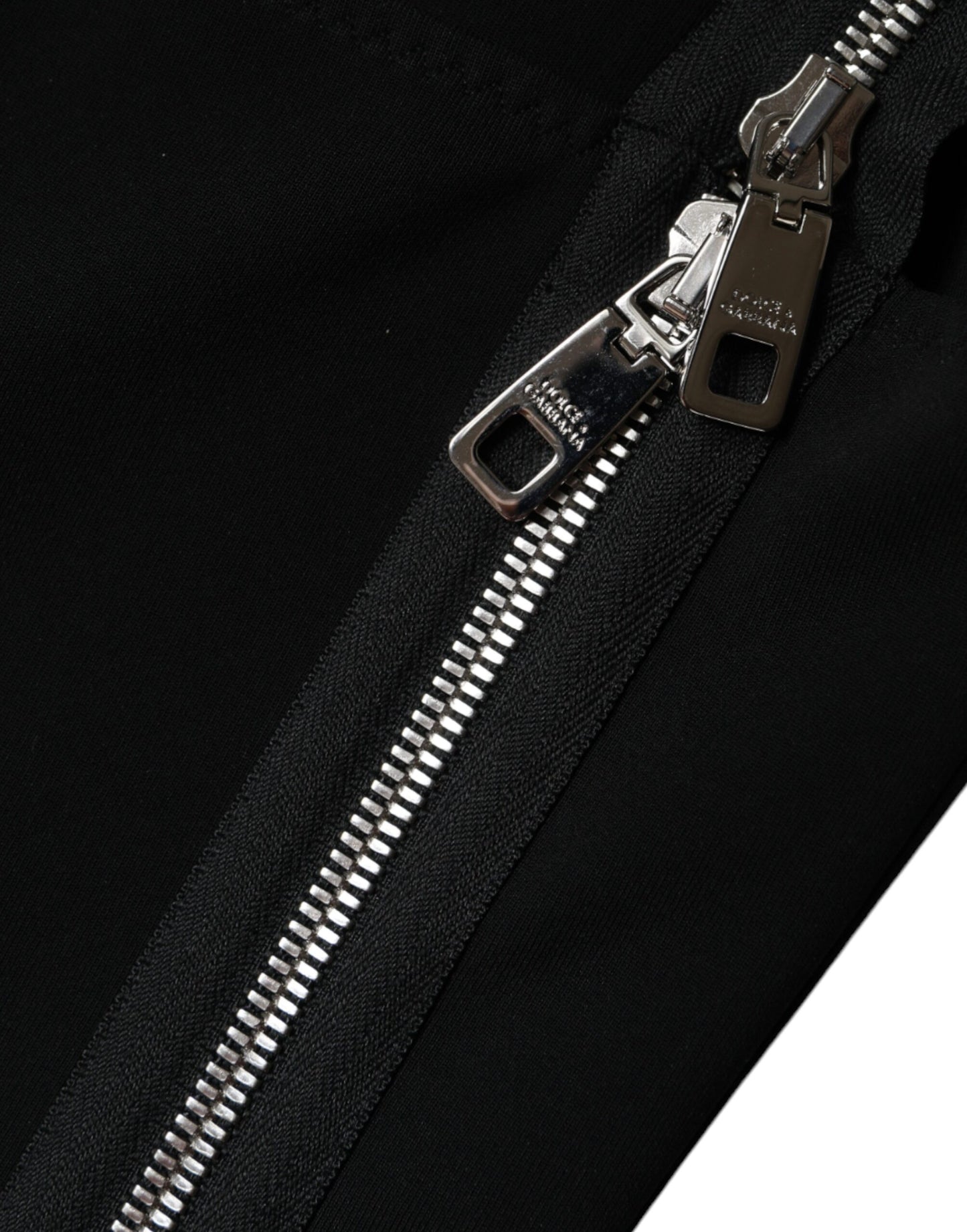 Dolce & Gabbana Black Zipper Bodycon Sheath Midi Dress by Dolce & Gabbana