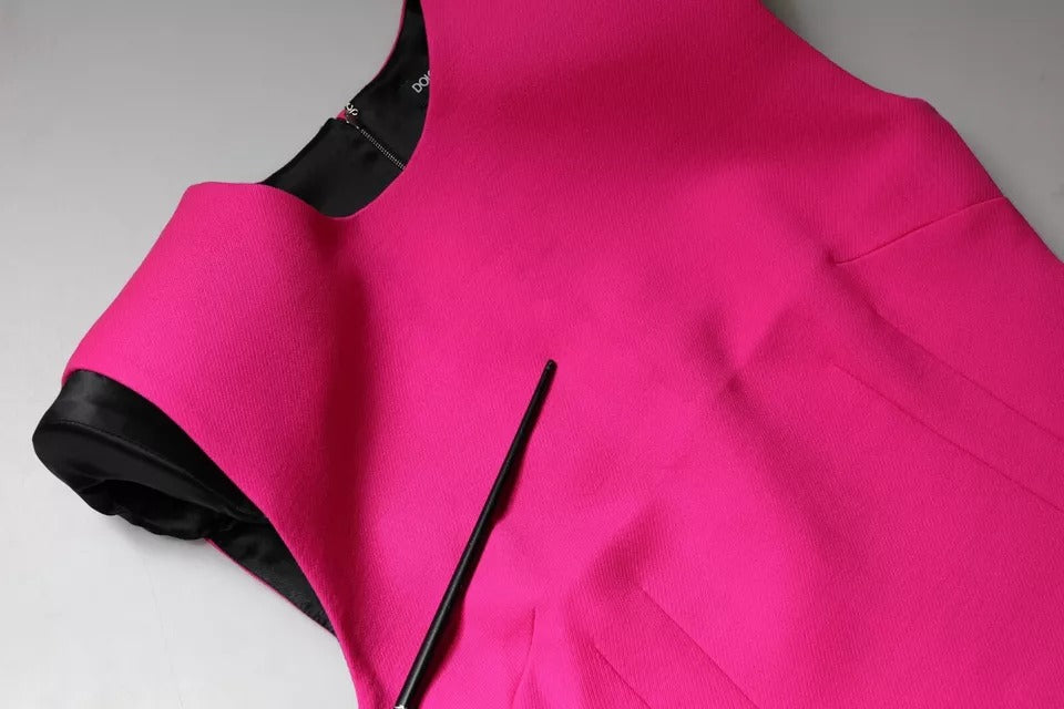 Dolce & Gabbana Pink Sleeveless Bodycon A-line Mini Dress by Dolce & Gabbana