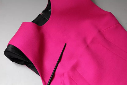 Dolce & Gabbana Pink Sleeveless Bodycon A-line Mini Dress by Dolce & Gabbana
