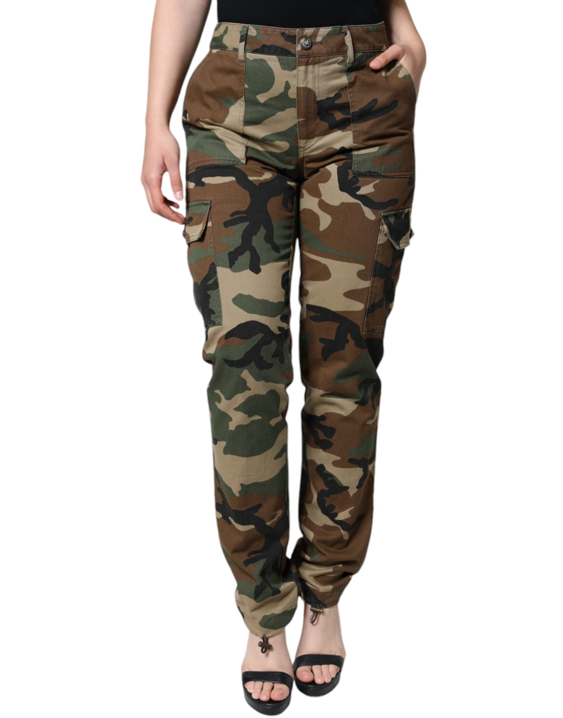 Dolce & Gabbana Multicolor Camouflage Cargo Pants by Dolce & Gabbana