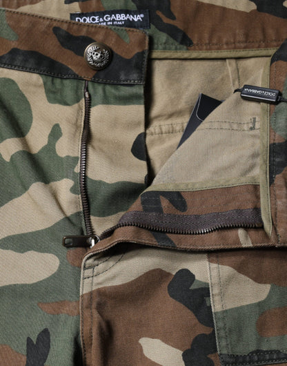 Dolce & Gabbana Multicolor Camouflage Cargo Pants by Dolce & Gabbana