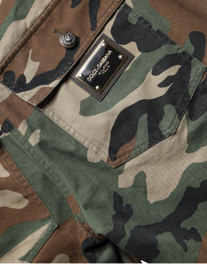 Dolce & Gabbana Multicolor Camouflage Cargo Pants by Dolce & Gabbana