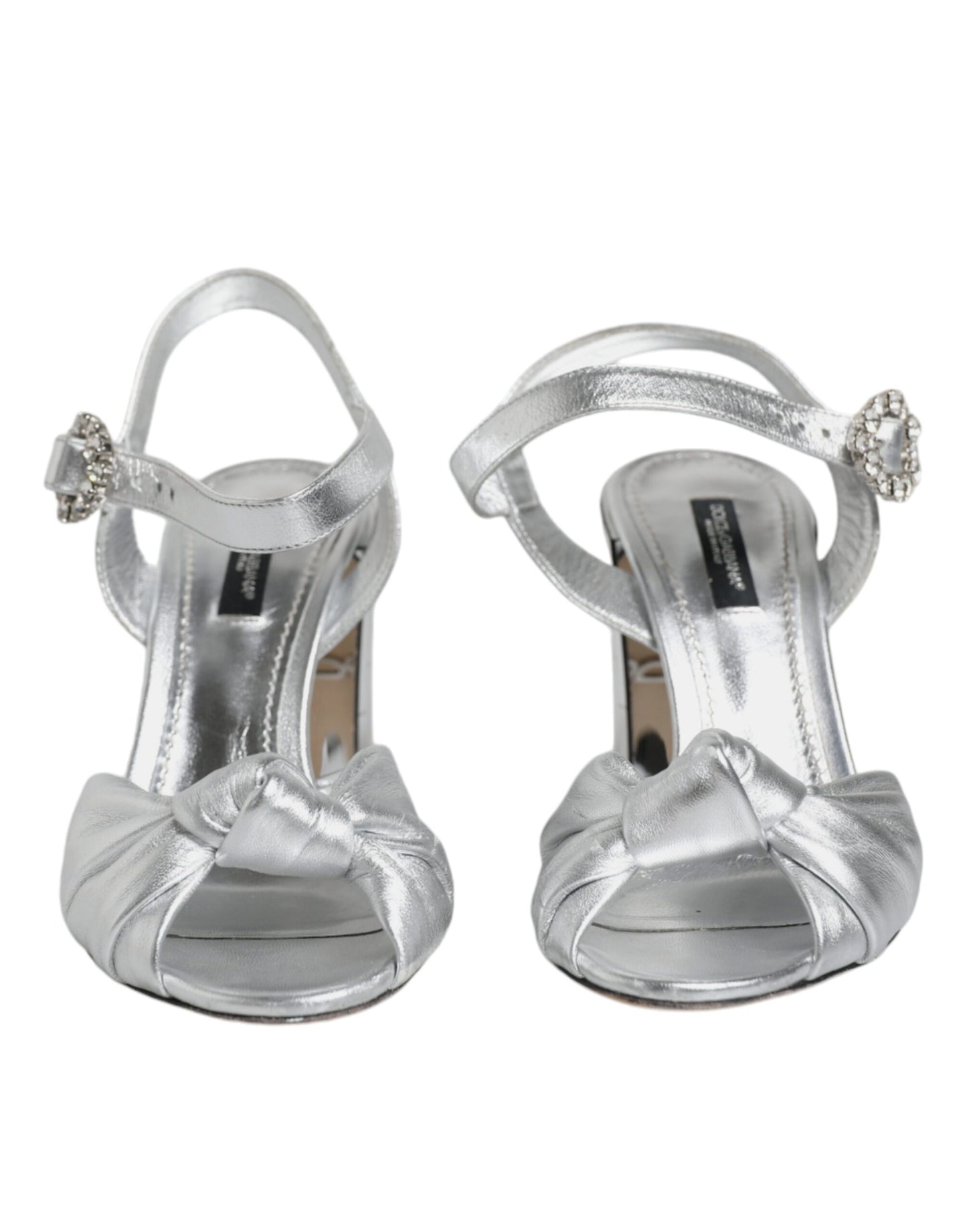 Dolce & Gabbana Silver Mirror Heels KEIRA Sandals Shoes by Dolce & Gabbana