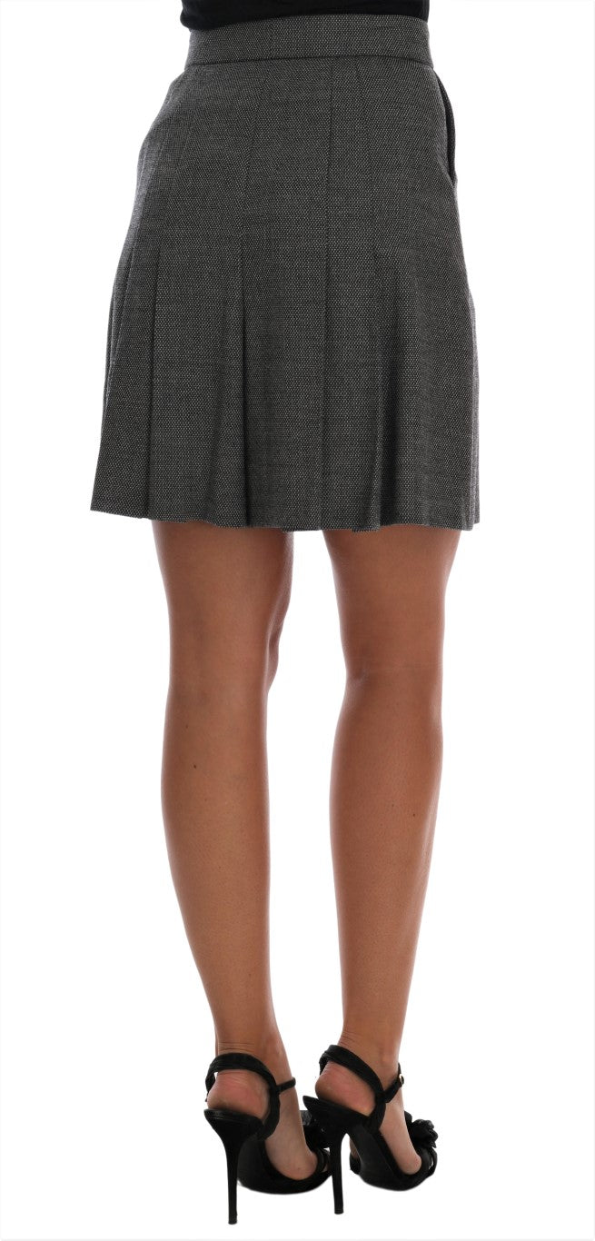 Mini-short taille haute en laine Dolce &amp; Gabbana Chic