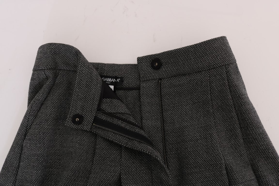 Mini-short taille haute en laine Dolce &amp; Gabbana Chic