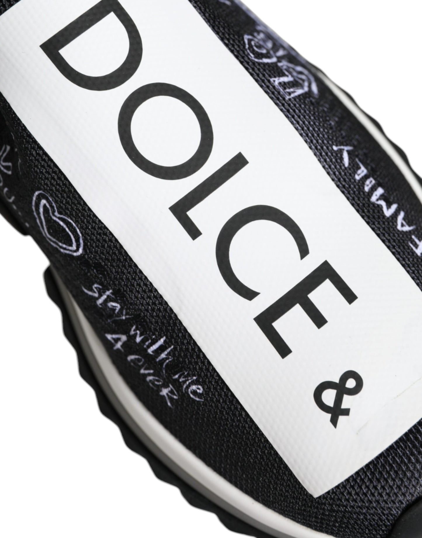 Dolce & Gabbana Black White Sorrento Low Top Sneakers Shoes by Dolce & Gabbana