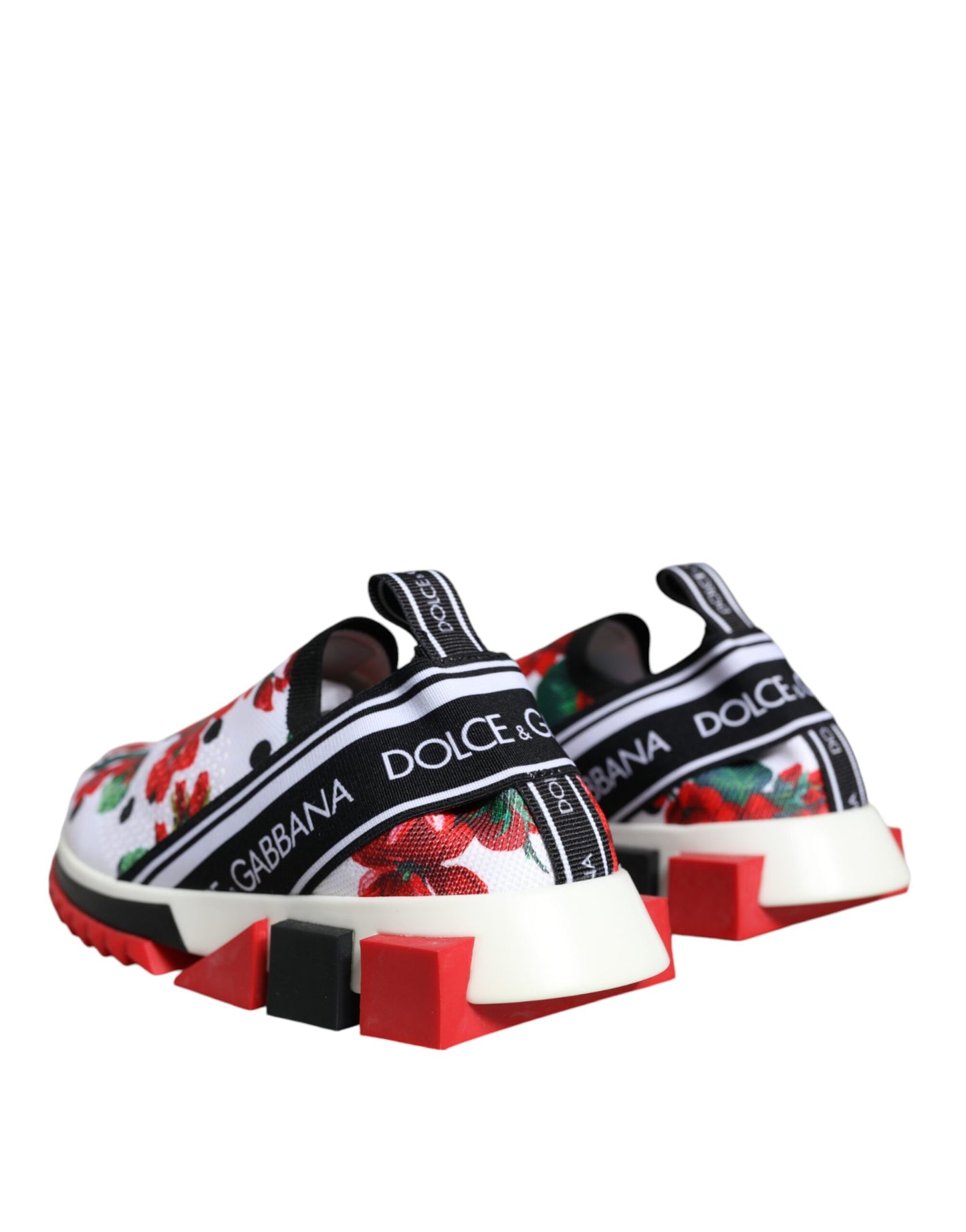 Dolce & Gabbana Multicolor Geranium Sorrento Sneakers Shoes by Dolce & Gabbana