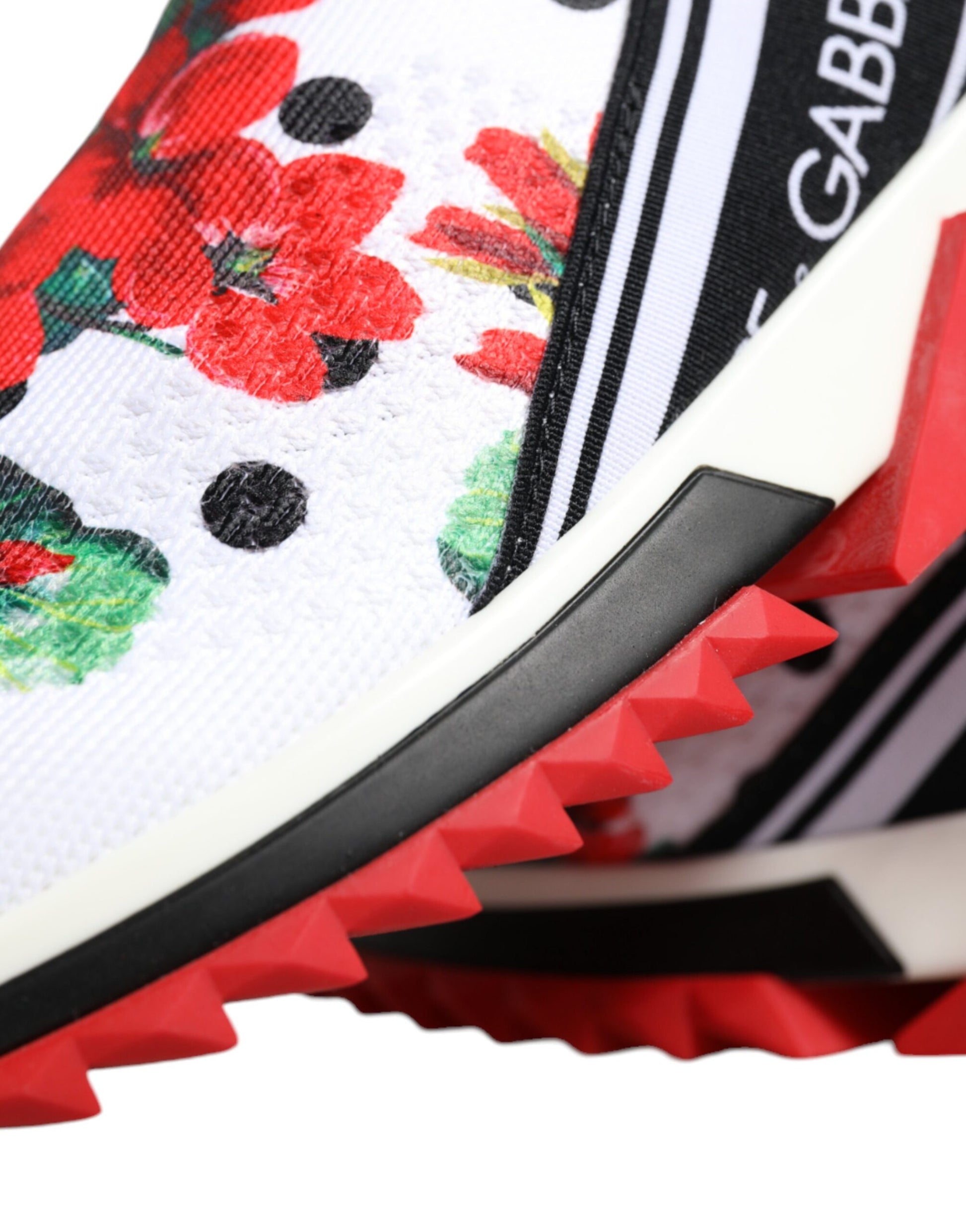 Dolce & Gabbana Multicolor Geranium Sorrento Sneakers Shoes by Dolce & Gabbana