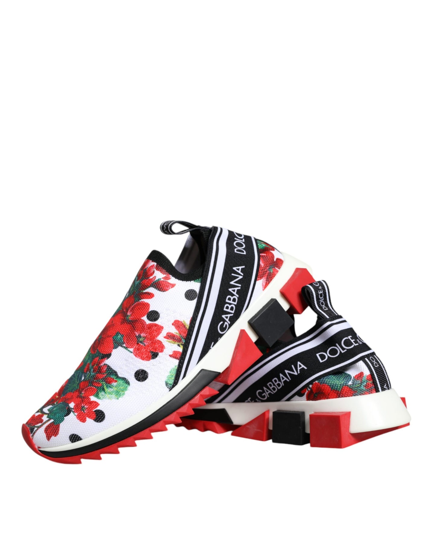 Dolce & Gabbana Multicolor Geranium Sorrento Sneakers Shoes by Dolce & Gabbana