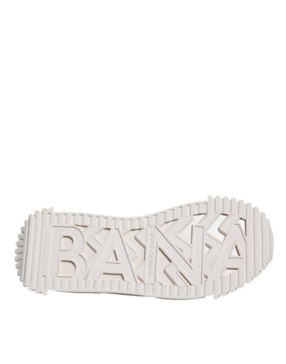 Dolce & Gabbana White Lace NS1 Low Top Sneaker Sports Shoes by Dolce & Gabbana