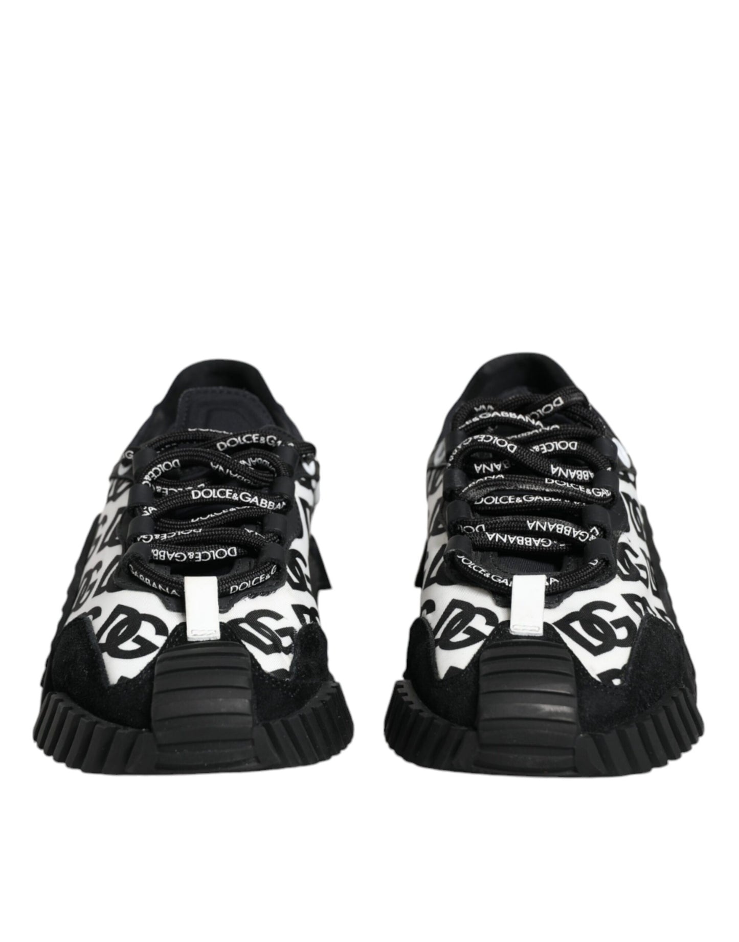 Dolce & Gabbana Black Logo Lace Up Low Top NS1 Sneakers Shoes by Dolce & Gabbana