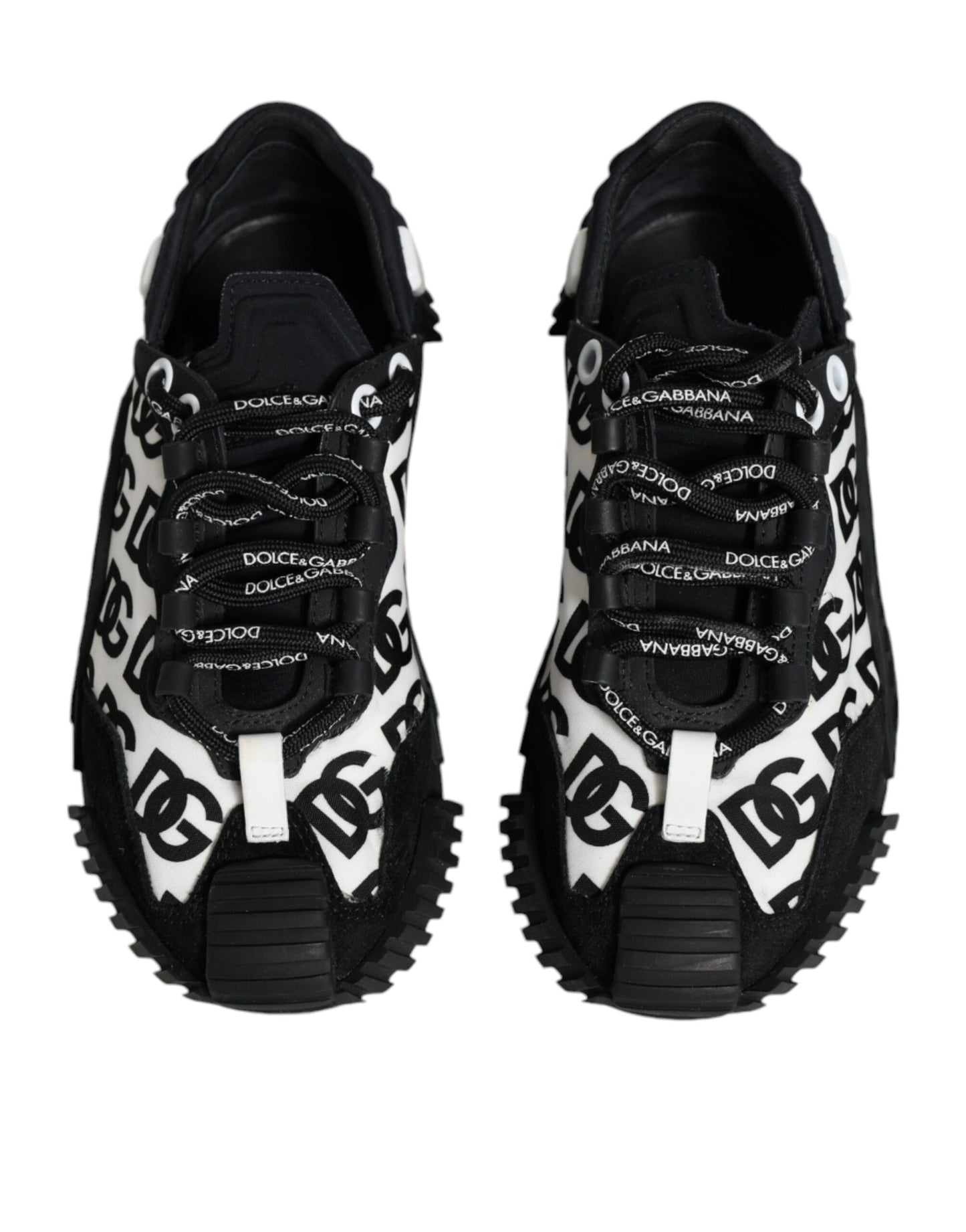 Dolce & Gabbana Black Logo Lace Up Low Top NS1 Sneakers Shoes by Dolce & Gabbana