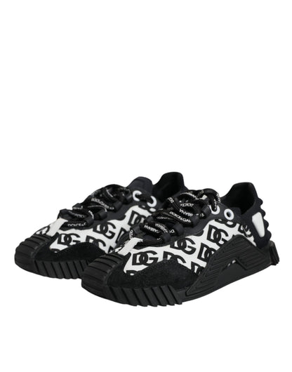 Dolce & Gabbana Black Logo Lace Up Low Top NS1 Sneakers Shoes by Dolce & Gabbana