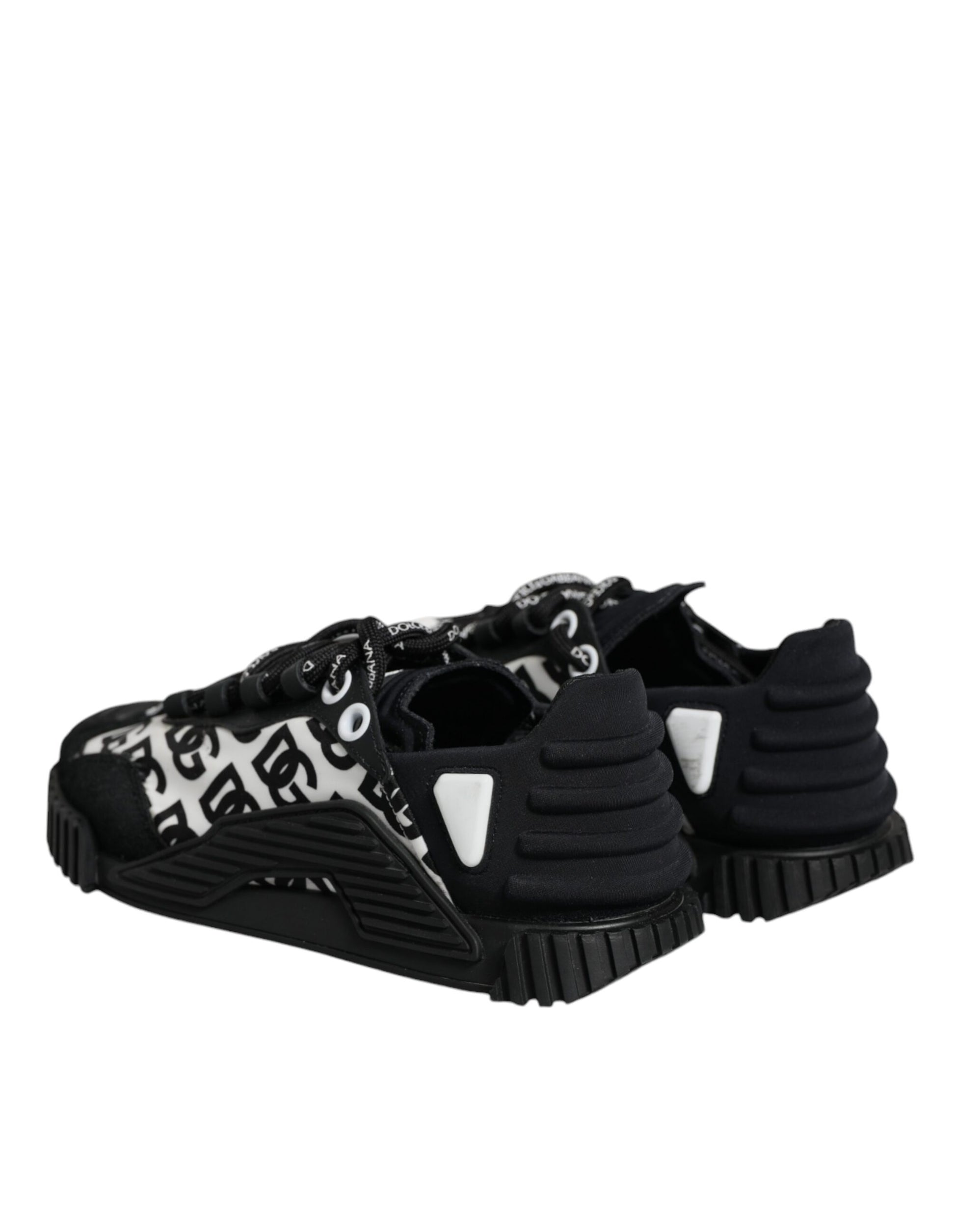Dolce & Gabbana Black Logo Lace Up Low Top NS1 Sneakers Shoes by Dolce & Gabbana