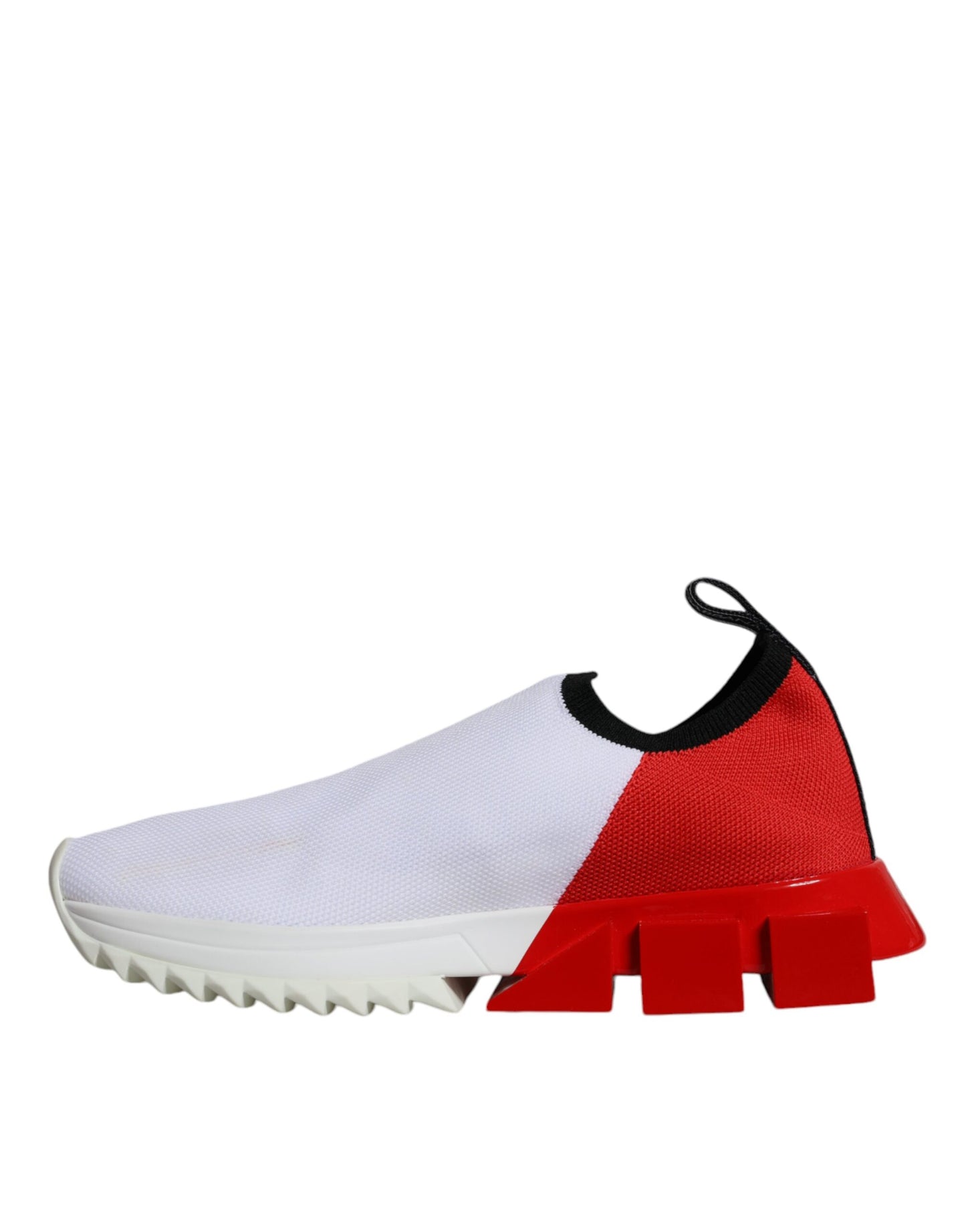 Dolce & Gabbana White Red Low Top Sorrento Men Sneakers Shoes by Dolce & Gabbana