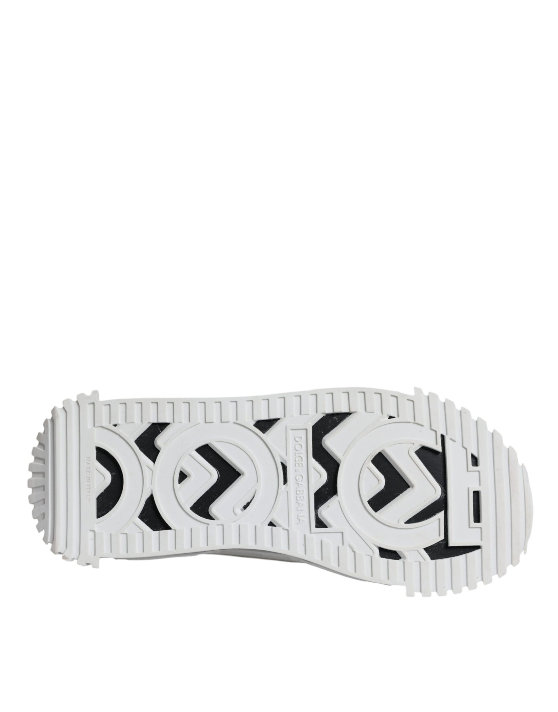 Dolce & Gabbana White Black Low Top NS1 Sneakers Shoes by Dolce & Gabbana