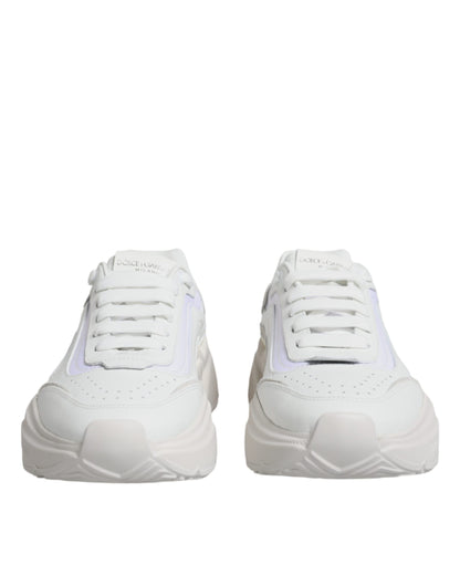 Dolce & Gabbana White Daymaster Low Top Sneakers Shoes by Dolce & Gabbana