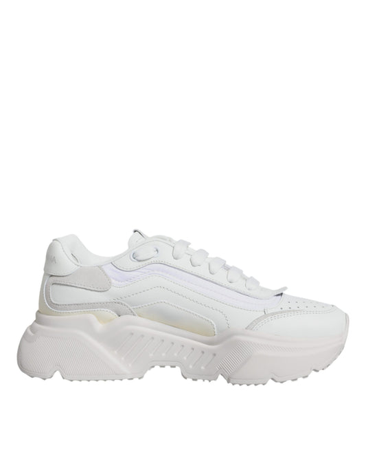 Dolce & Gabbana White Daymaster Low Top Sneakers Shoes by Dolce & Gabbana