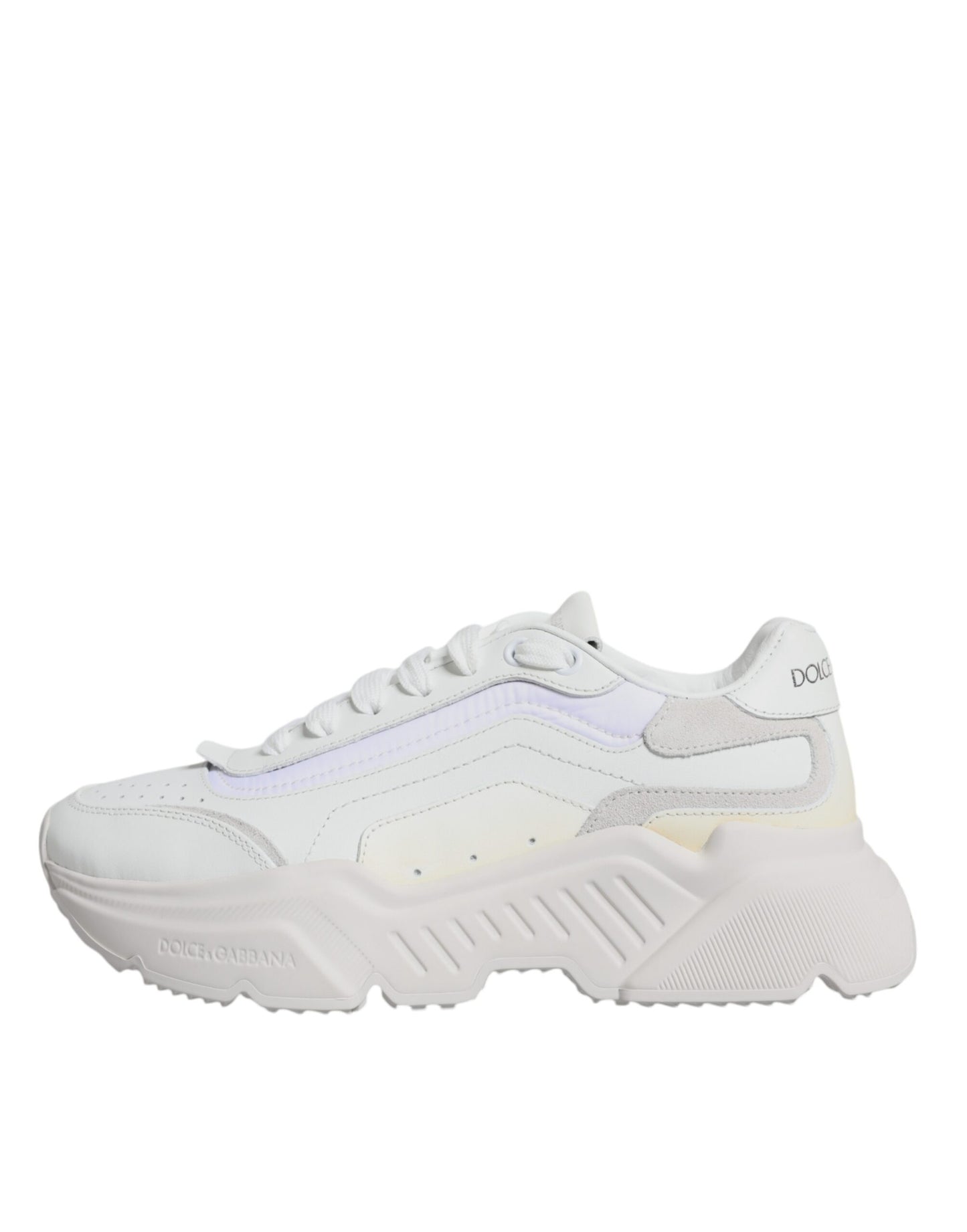 Dolce & Gabbana White Daymaster Low Top Sneakers Shoes by Dolce & Gabbana
